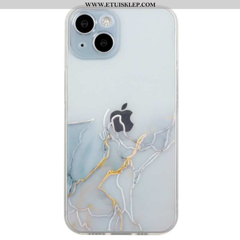 Etui do iPhone 15 Plus Elastyczny Marmur